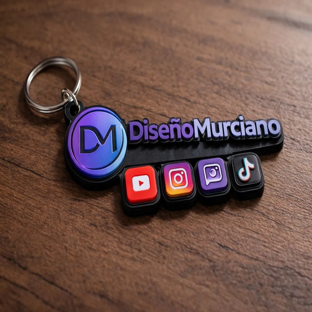 llavero Diseño Murciano en 3D