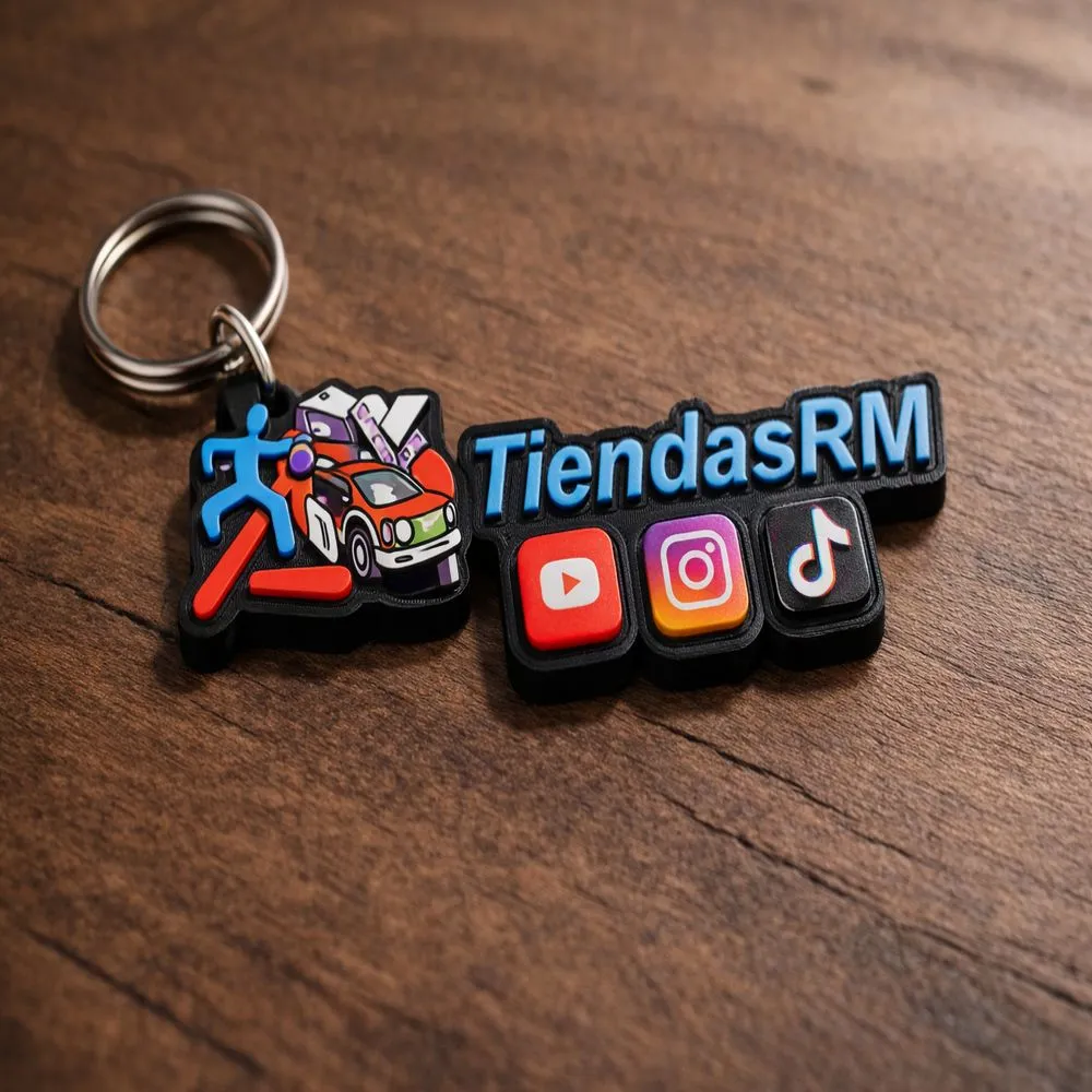 llavero Tiendas RM en 3D