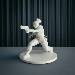 Figura coleccionable de Jett, personaje de Valorant, en impresión 3D
